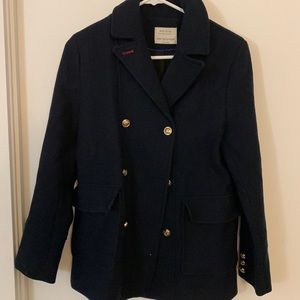 Zara Pea coat 13-14 years Navy Blue